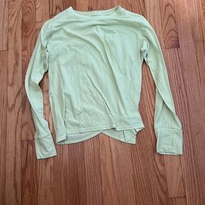 green long sleeve shirt
